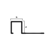 Профиль Neexy PV31 для плитки внешний P алюминий 10x10мм Профиль Neexy PV31 для плитки внешний P алюминий 10x10мм