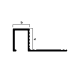 Профиль Neexy PVL32 для плитки внешний P латунь 10x12мм