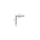 Угол Neexy PVS98 нержавеющая сталь 10х10мм