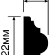 Молдинг HIWOOD D22V1
