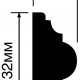 Молдинг HIWOOD D32V1