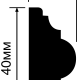 Молдинг HIWOOD D40V1
