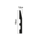 Плинтус HIWOOD B120 Плинтус HIWOOD B120