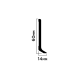 Плинтус HIWOOD B60V1