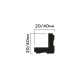 Угол HIWOOD C40V1